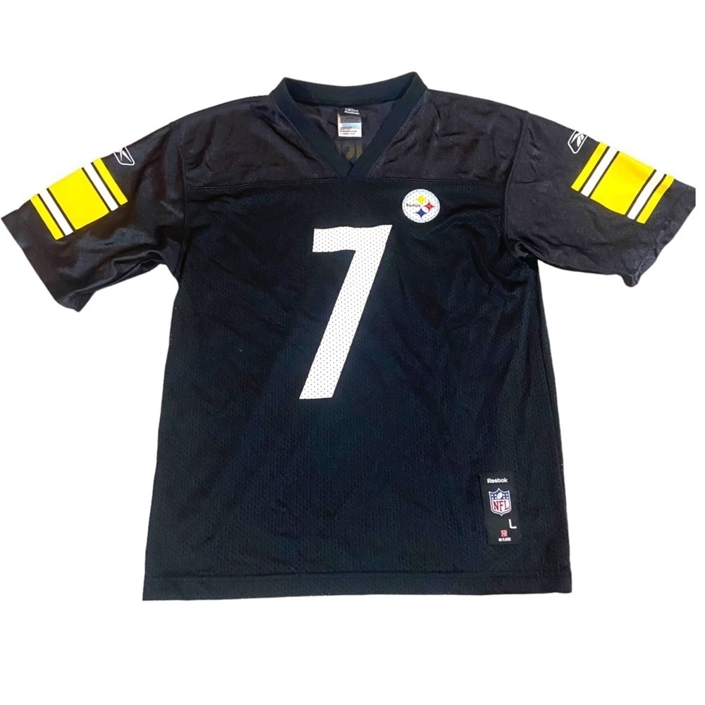 Reebok Kids Steelers Roethlisberger Black Sz L 14-16